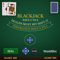 WaddiBet - Blackjack Table Game - CHF Real Money